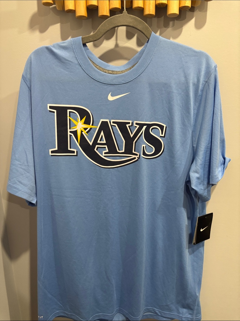 BRAND NEW WITH TAGS - Nike Light Blue Tampa Bay Rays Graphic Short-Sleeve Tee